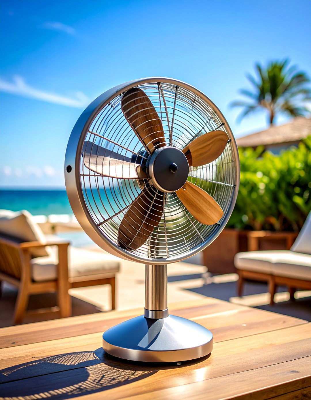 Coastal Patio Fan with Marine Grade Materials - 24 Patio Fan Ideas