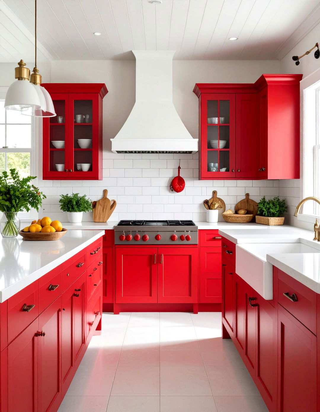 Coastal Red Lobster Kitchen Theme - 24 Red Kitchens