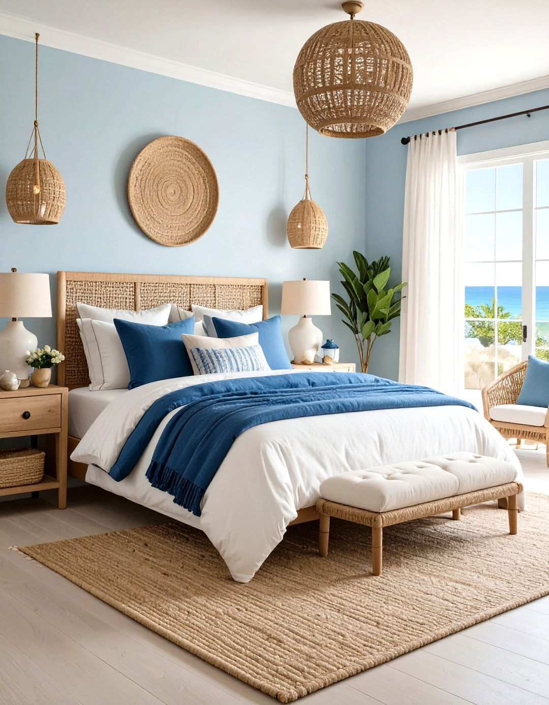 Coastal Royal Blue Bedroom - 24 Royal Blue Bedroom Ideas