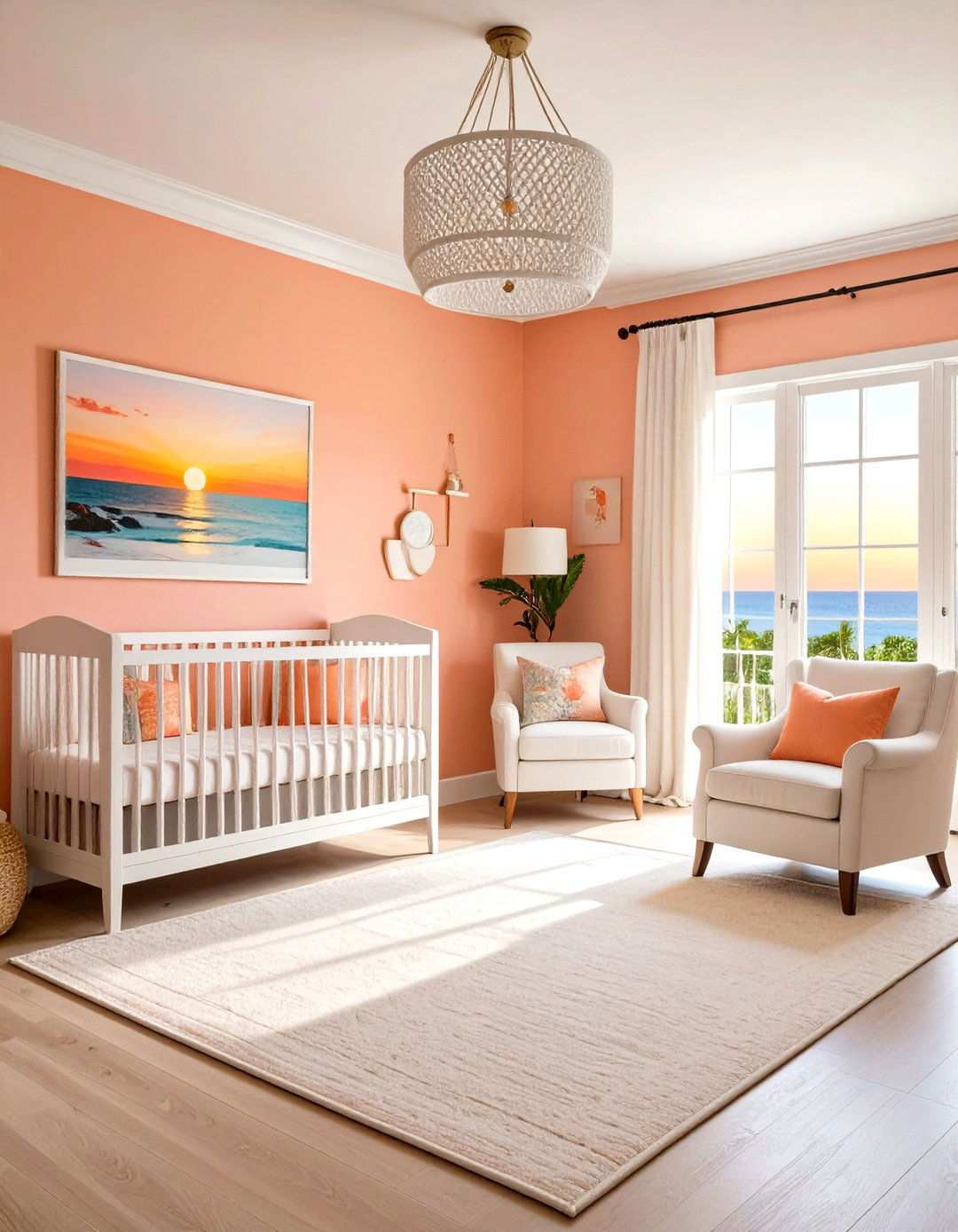 Coastal Sunset Color Palette - 24 Nautical Nursery Ideas