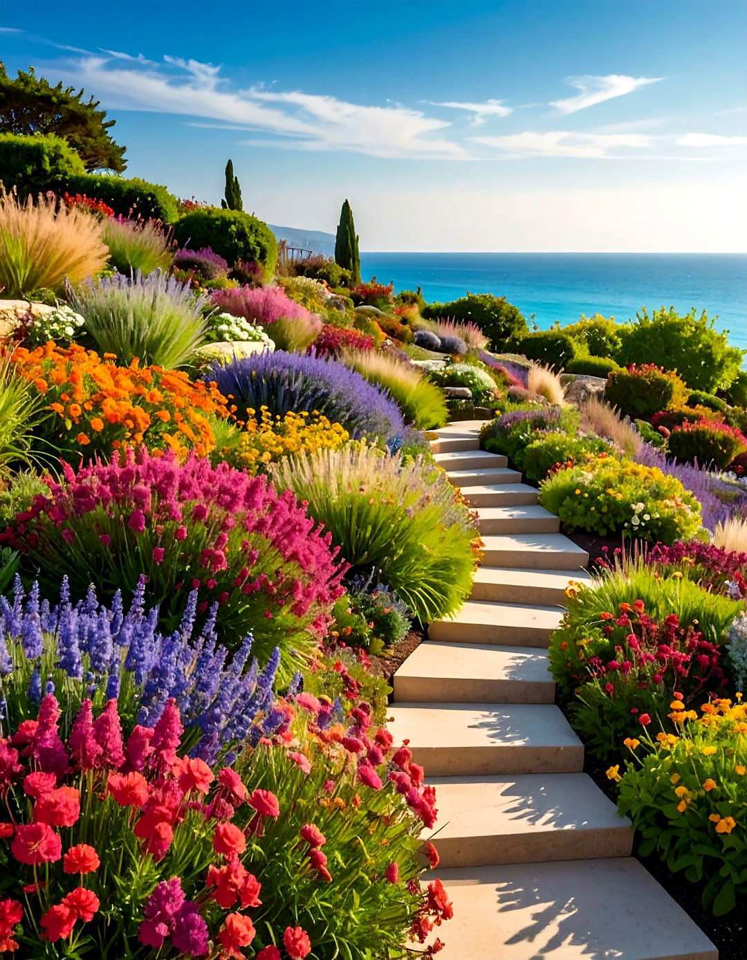 Coastal Terraced Wind Gardens - 24 Terraced Garden Ideas