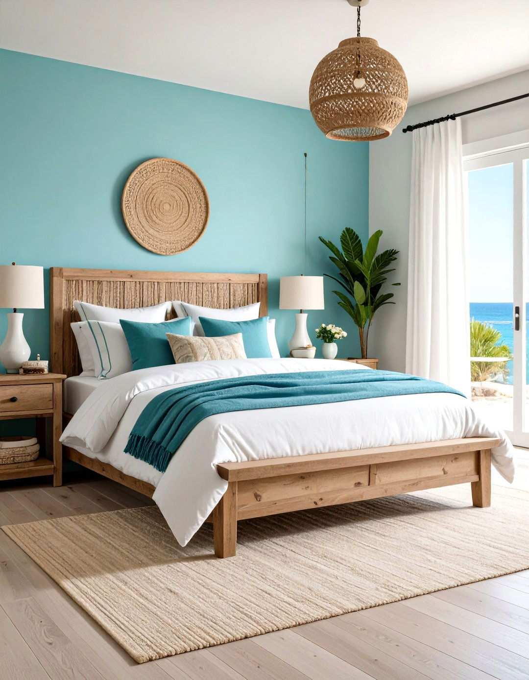 Coastal Turquoise Bedroom - 24 Turquoise Bedroom Ideas