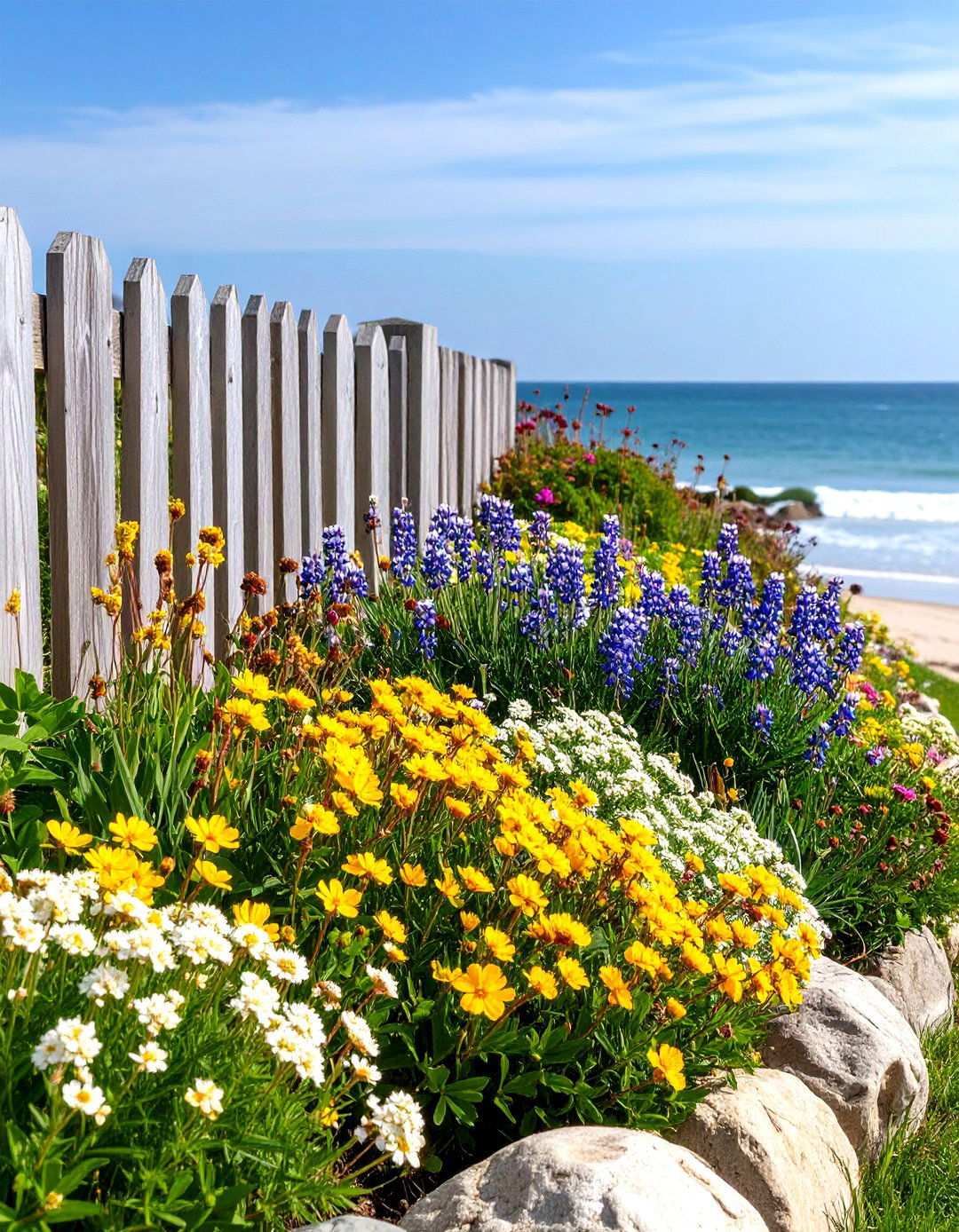 Coastal Wind Resistant Border - 24 Perennial Flower Bed Ideas