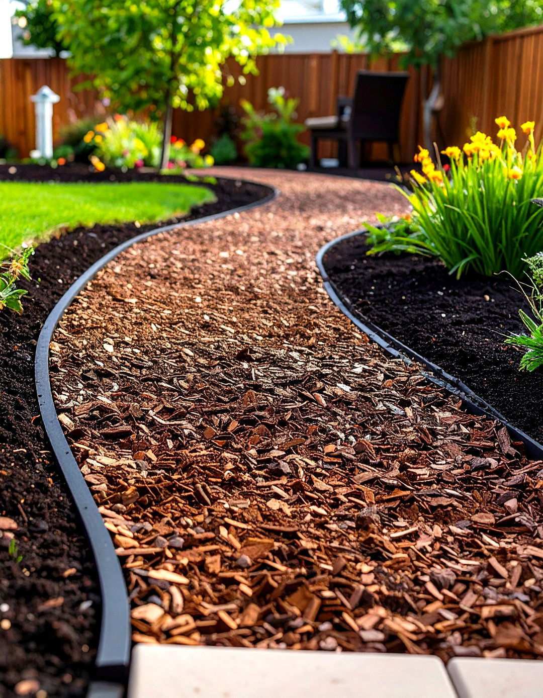Cocoa Hull Specialty Pathways - 24 Mulch Pathway Ideas