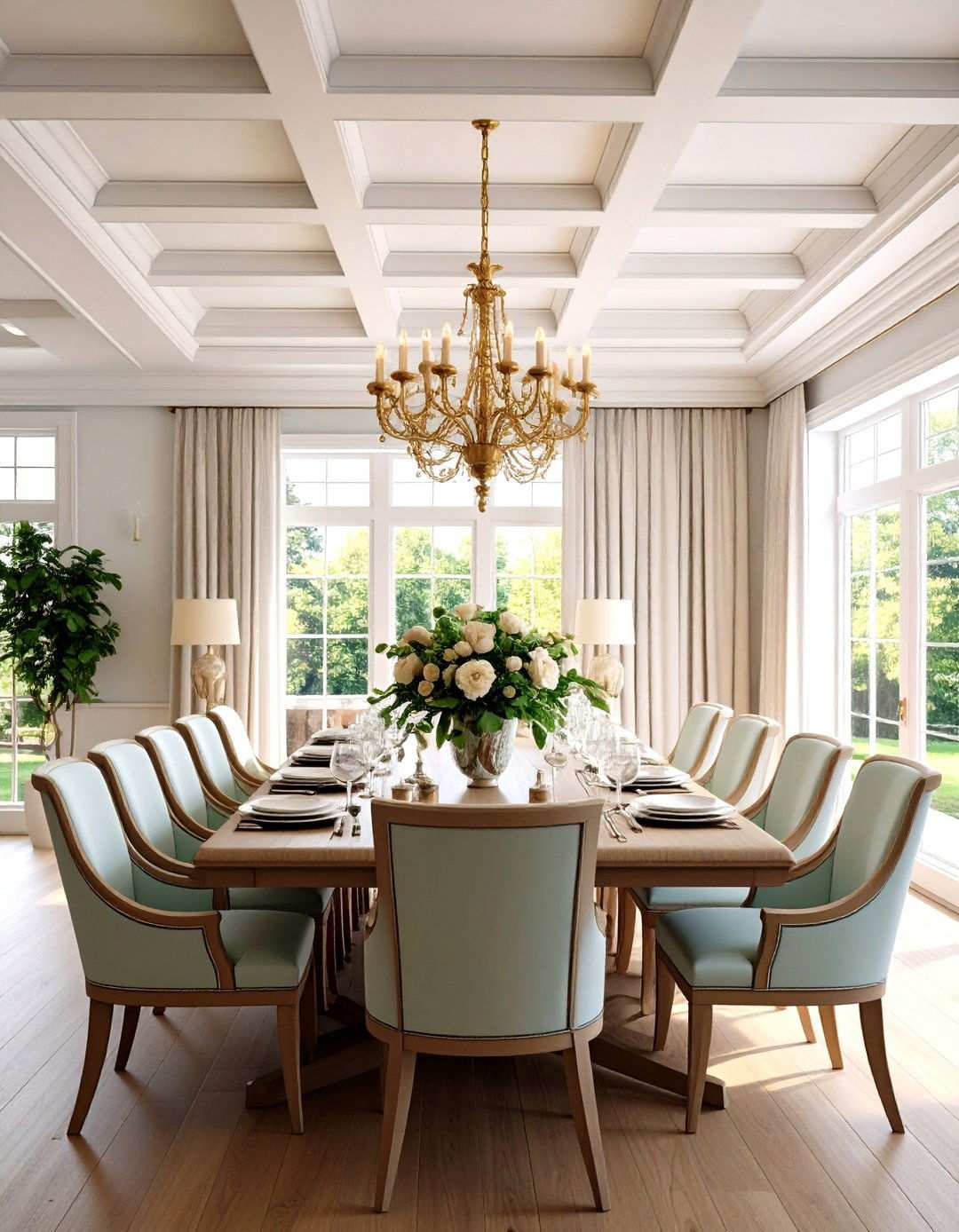 Coffered Ceiling Molding for Architectural Grandeur - 24 Wall Molding Ideas