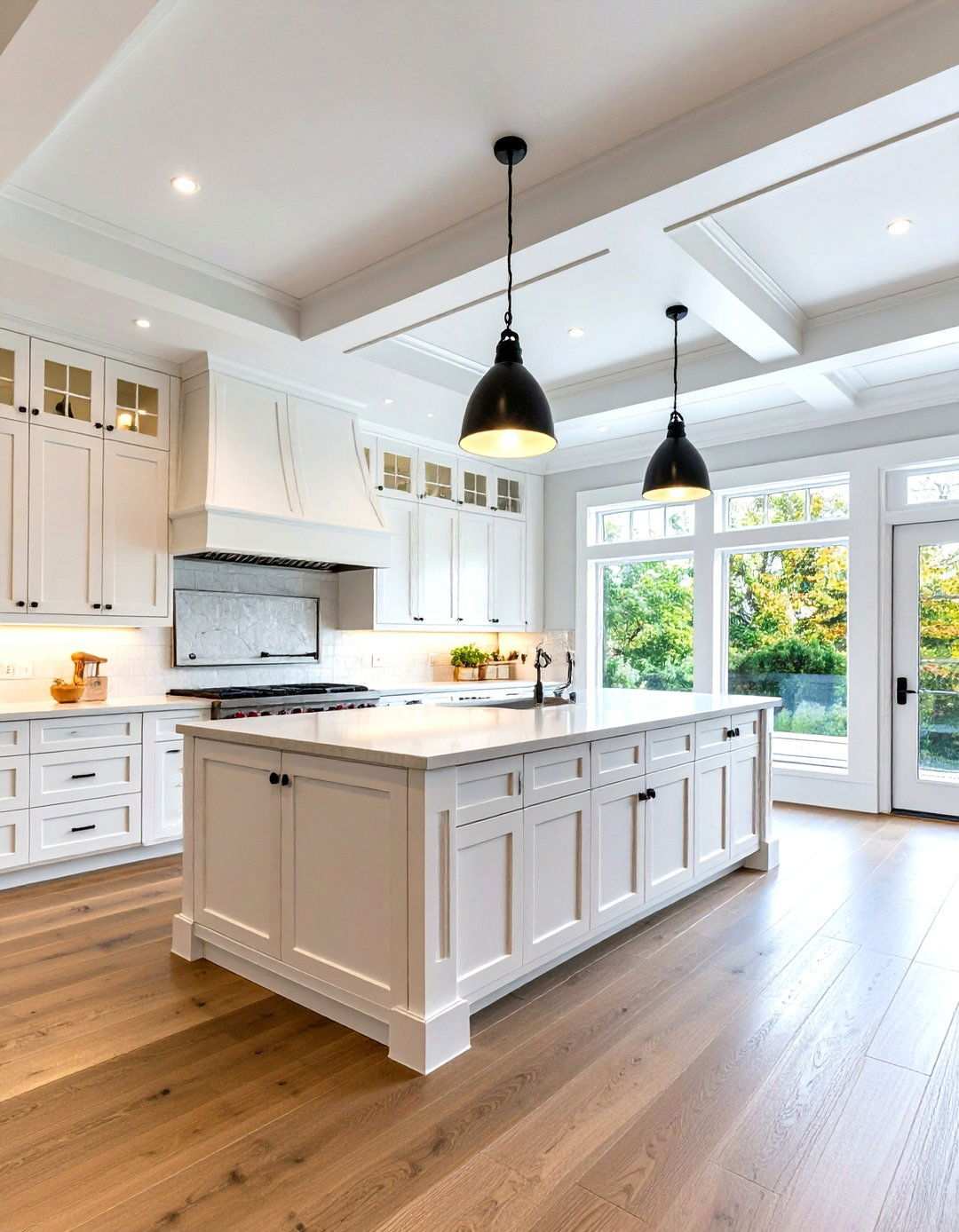 Coffered Kitchen Ceiling Design - 24 Kitchen Ceiling Ideas