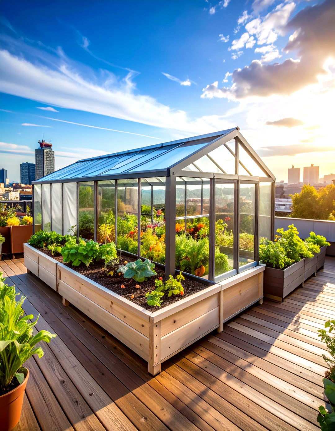 Cold Frame Extension Rooftop Garden - 24 Rooftop Greenhouse Ideas