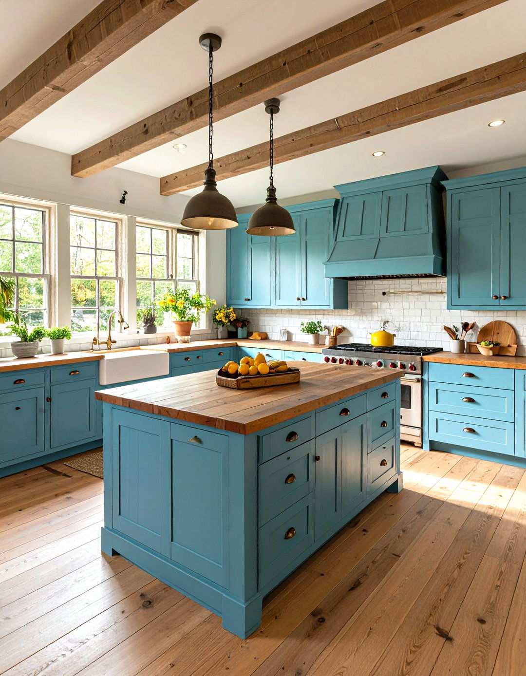 Colonial Kitchen with Natural Materials - 24 Traditional Interior Design Ideas