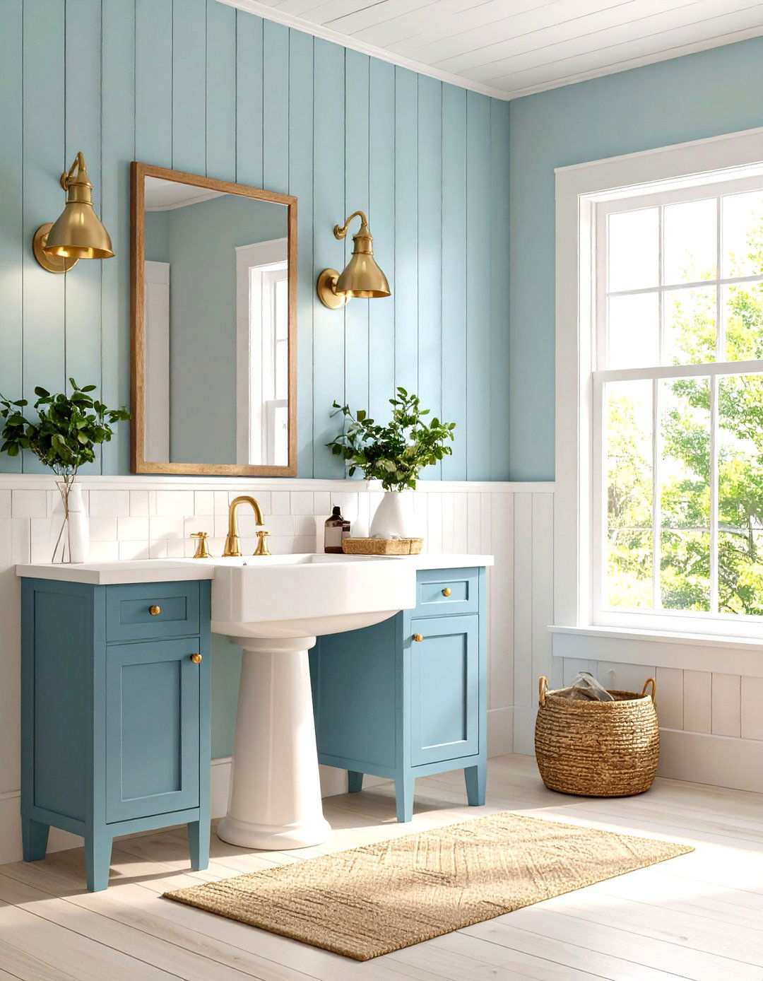 Colonial Pedestal Sink Bathroom - 24 Traditional Bathroom Ideas