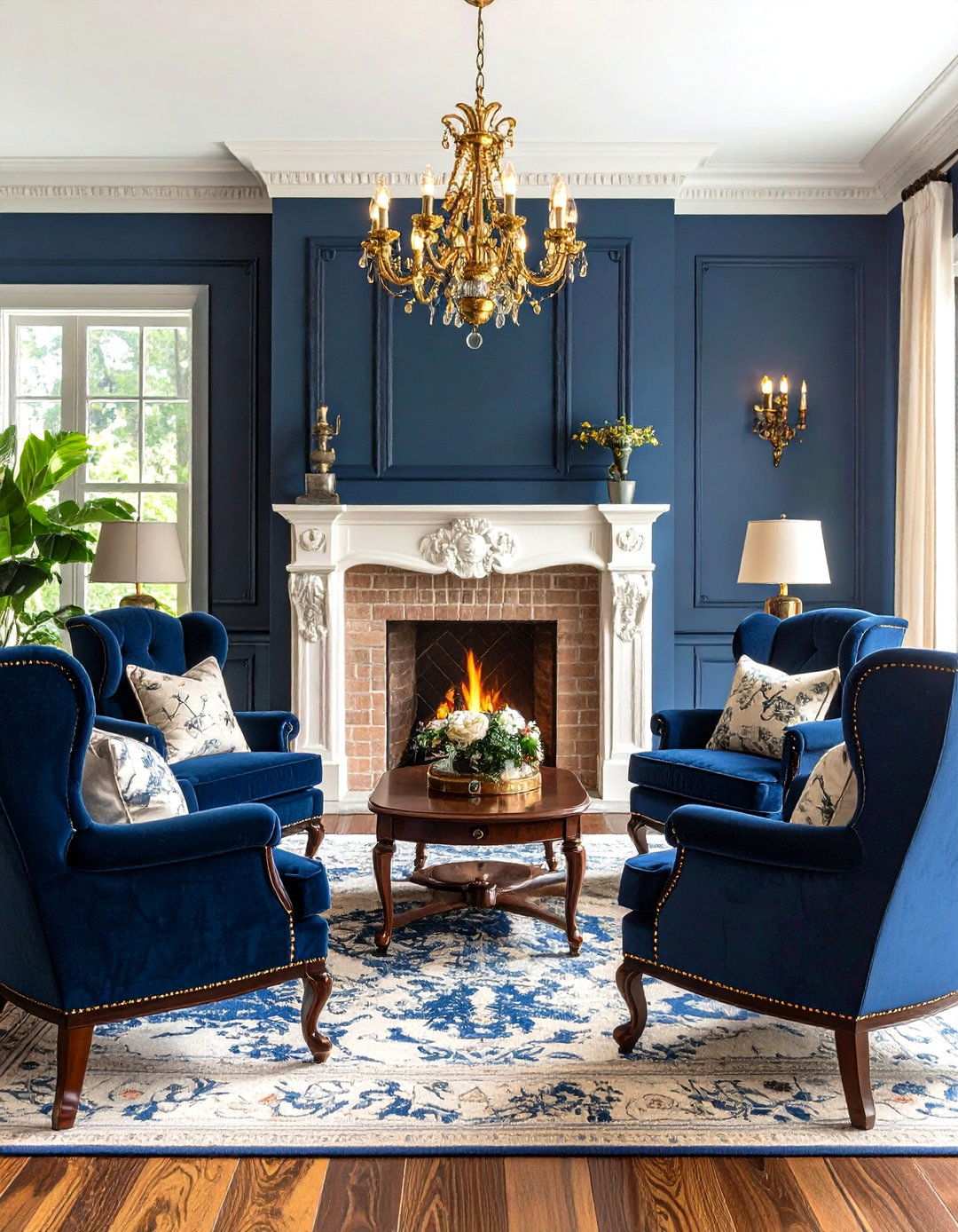 Colonial Revival Style - 24 Traditional Living Room Ideas