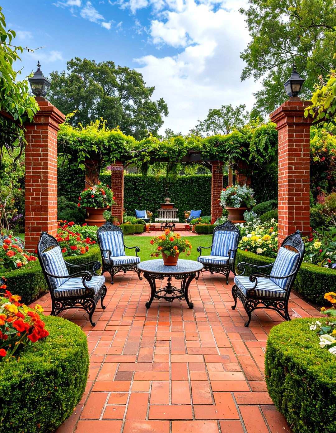 Colonial Williamsburg Red Brick Recreation - 24 Red Paver Patio Ideas