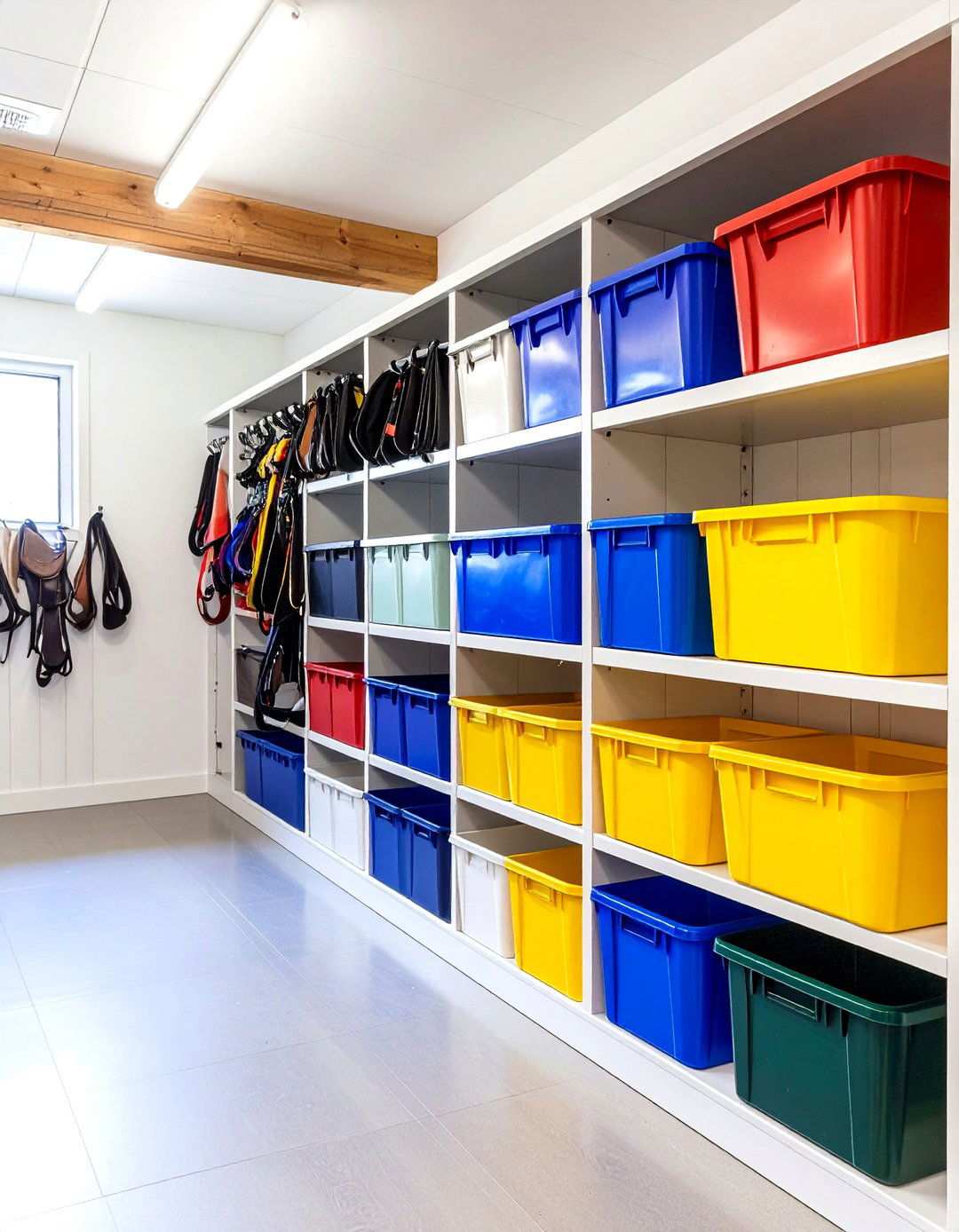 Color Coded Organization System - 24 Tack Room Ideas