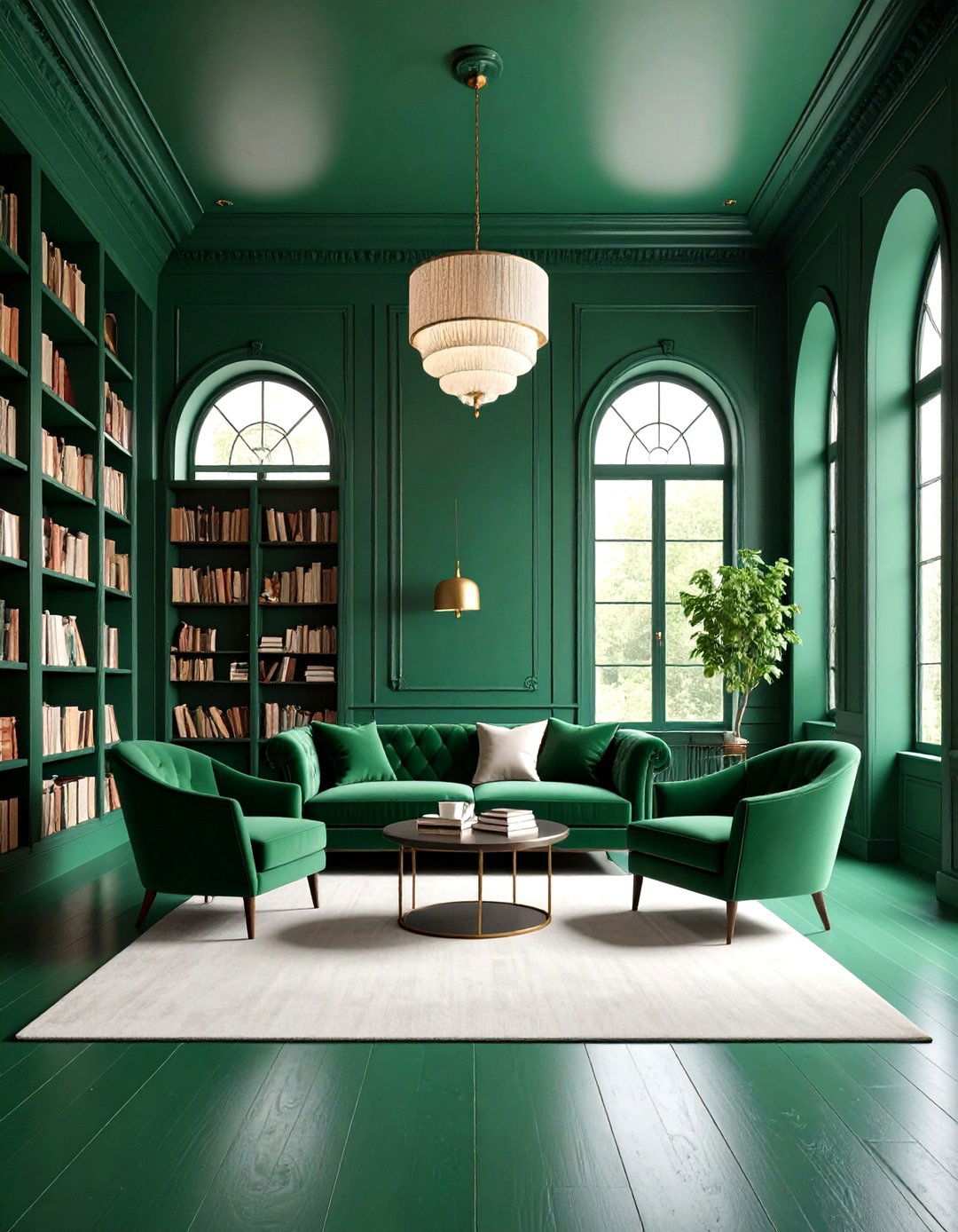 Color Drenched Floor Scheme - 24 Painted Floor Ideas