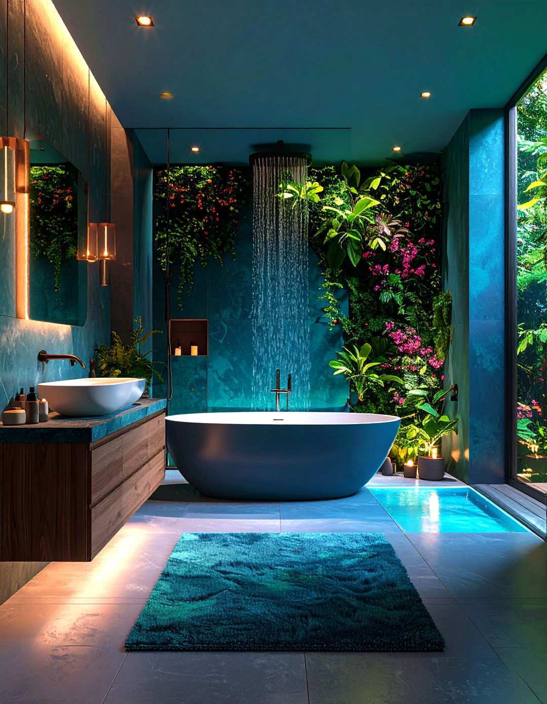 Color Drenching Sophistication - 24 luxury bathroom ideas