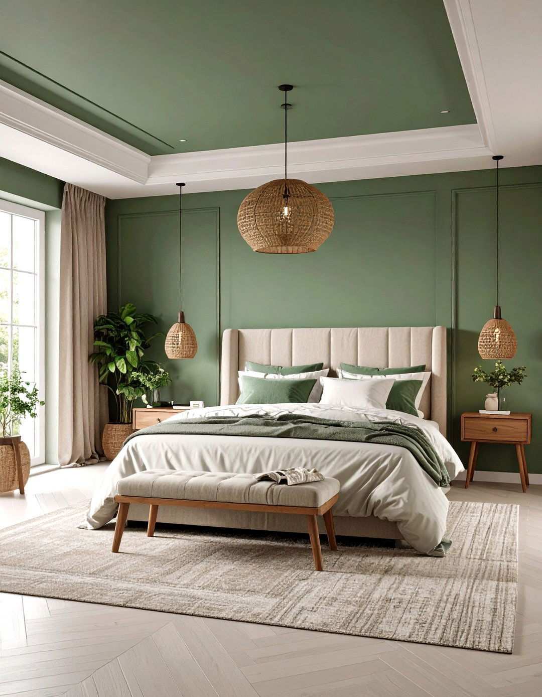 Color Drenching Techniques - 24 luxury modern bedroom ideas