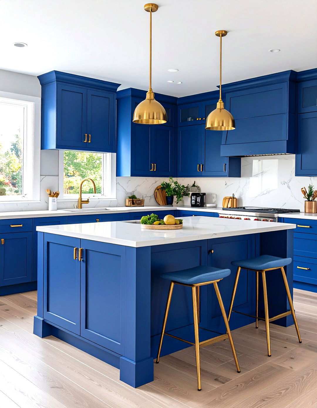 Color Pop Island Design - 24 Kitchen Remodel Ideas