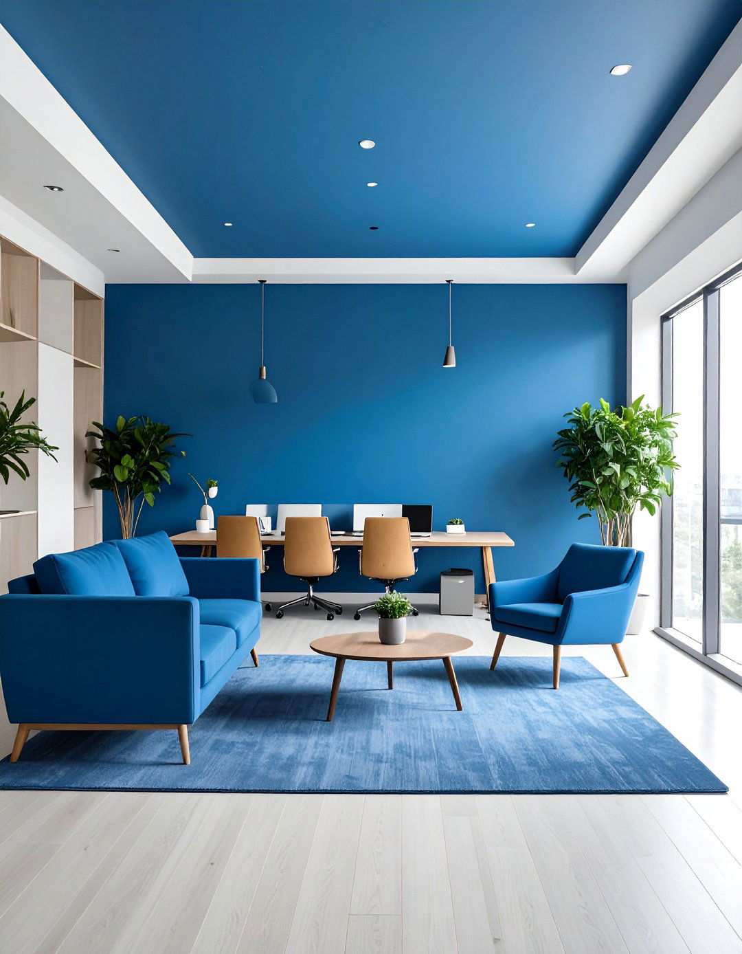Color Psychology Accent Walls - 24 Office Wall Decor Ideas