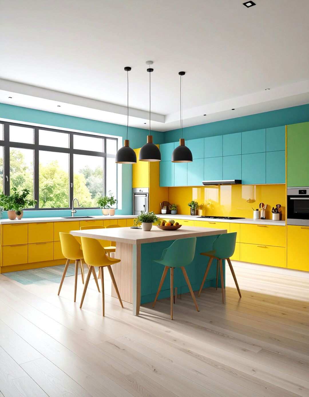 Color Psychology Integration - 24 Office Kitchen Ideas