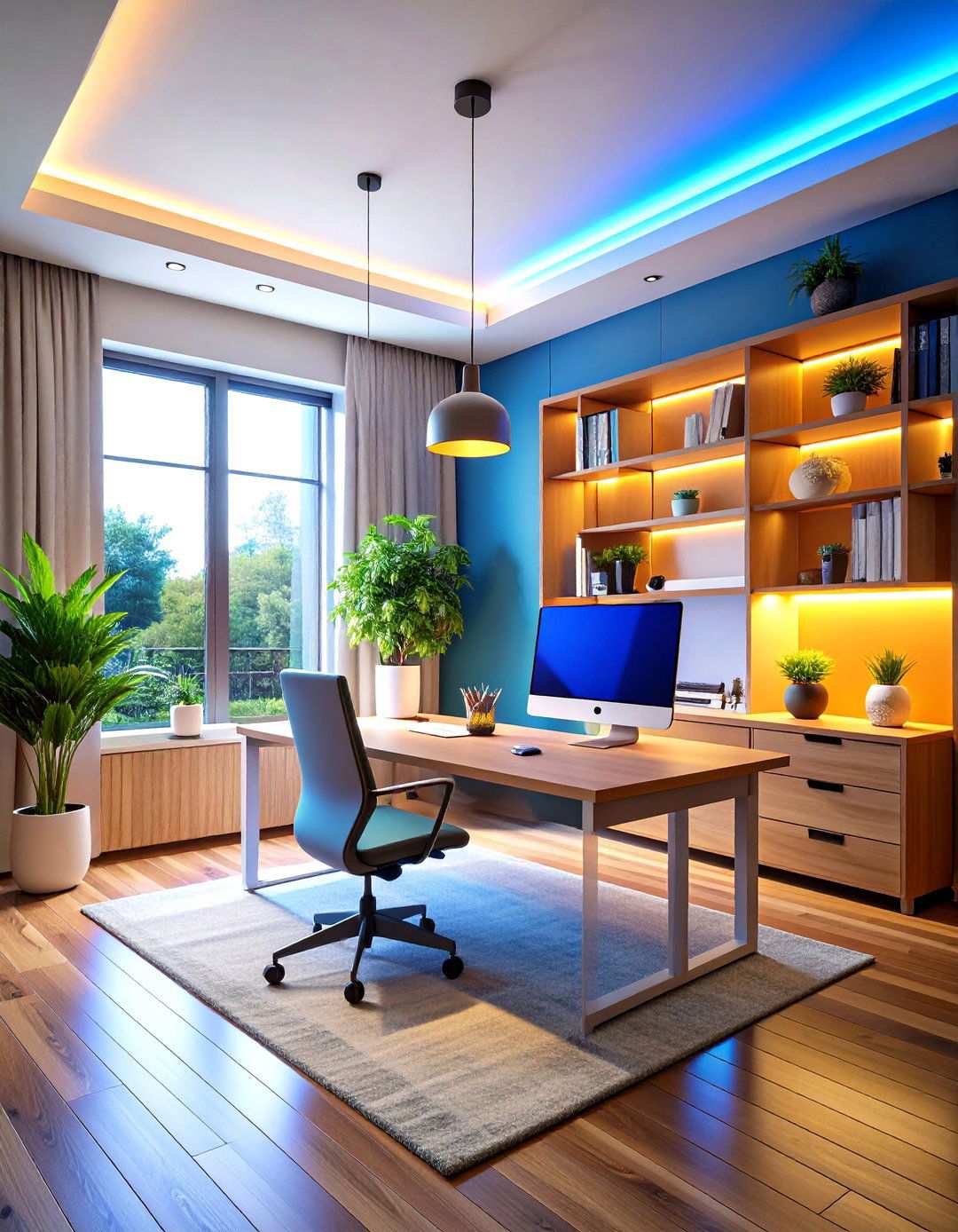 Color Temperature Optimization Systems - 24 Home Office Lighting Ideas