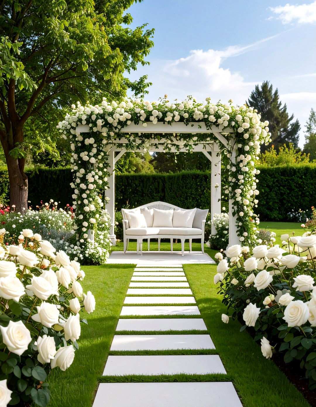Color Themed Rose Garden Schemes - 24 Rose Garden Ideas