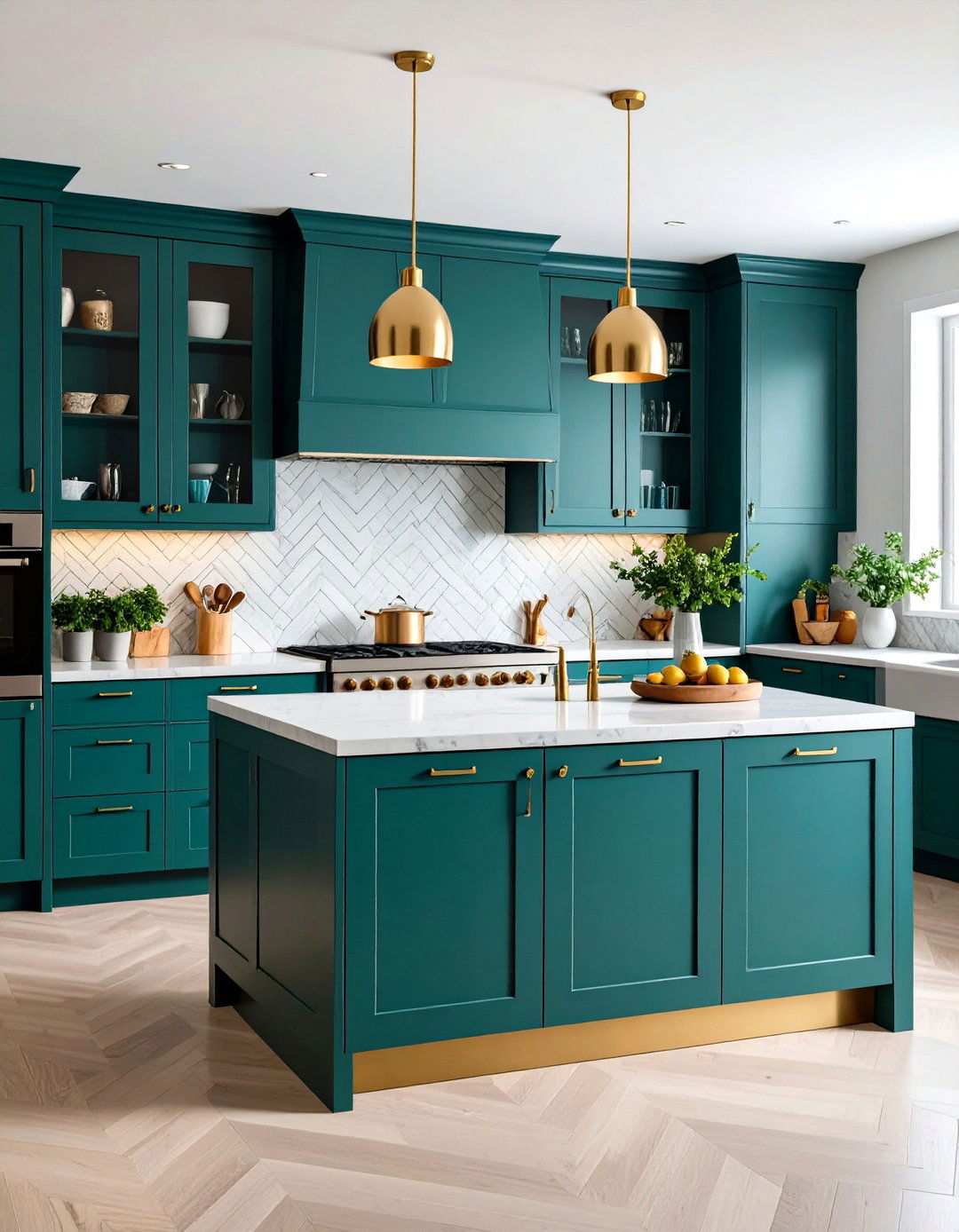 Colorful Kitchen with Bold Accent Features - 24 Modern Kitchen Ideas