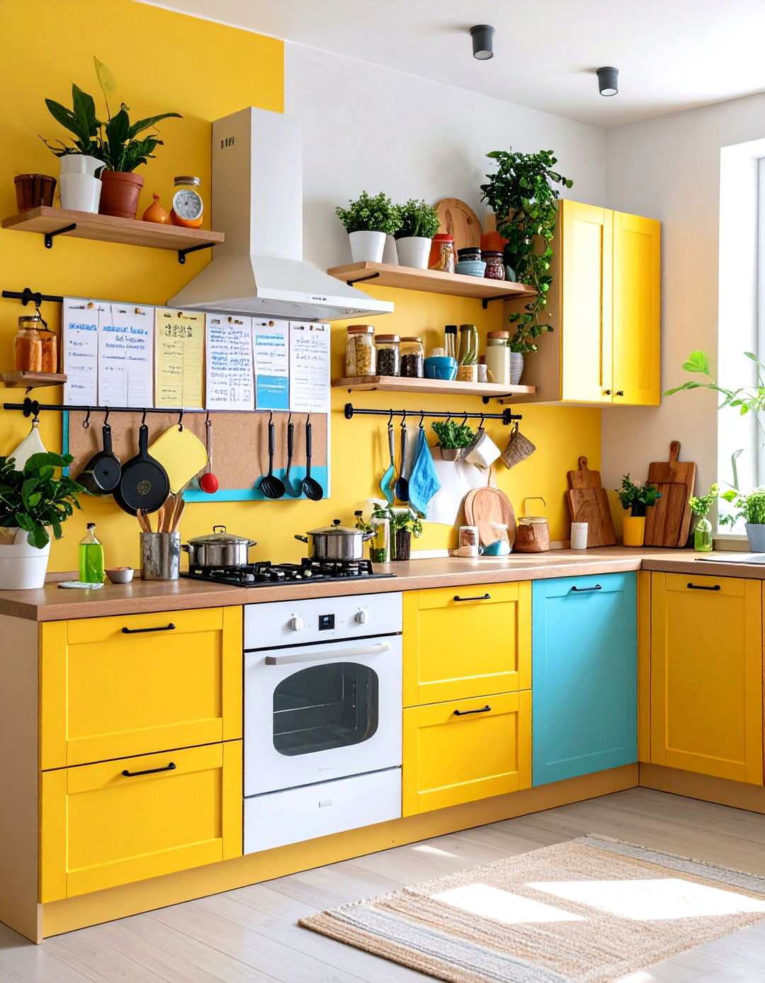 Command Center Bulletin Board - 24 Kitchen Sink Organization Ideas