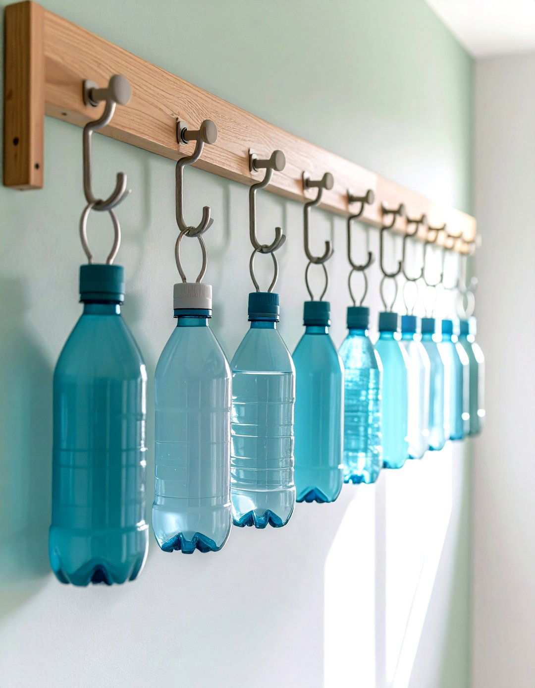 Command Hook Hanging Solution - 24 Water Bottle Storage Ideas