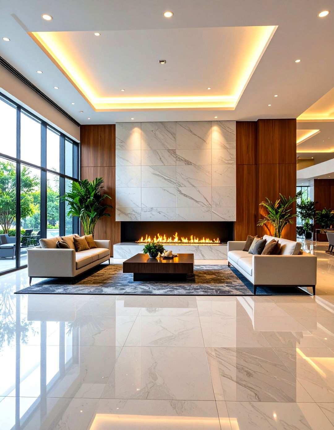 Commercial Linear Fireplace Applications - 24 linear fireplace ideas