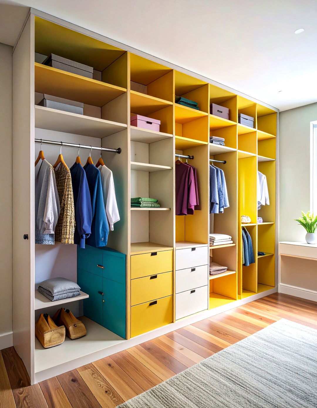 Compact Corner Solution Design - 24 Open Closet Ideas