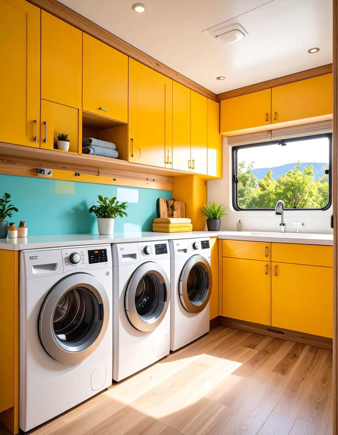 Compact Laundry Integration System - 24 Small Rv Bathroom Ideas