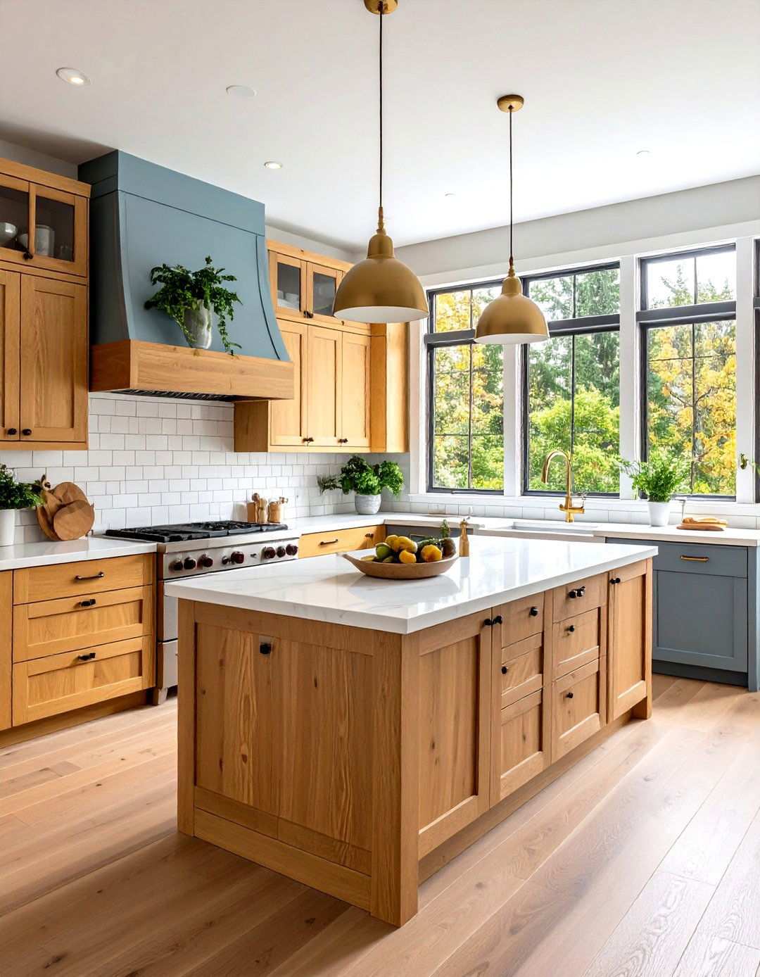 Compact Modern Farmhouse Kitchen Design - 24 U Shaped Kitchen Ideas