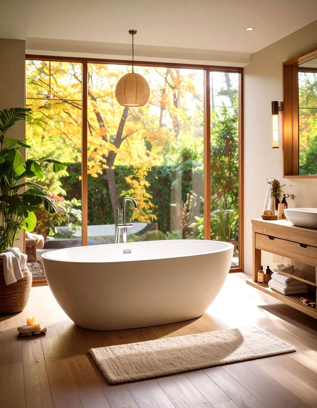 Compact Soaking Tub - 24 Small Master Bathroom Ideas