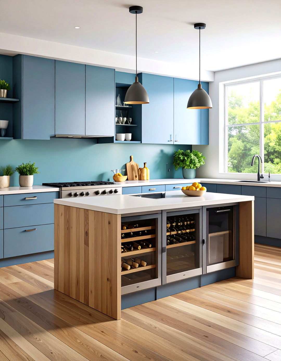 Compact Square Islands with Built in Appliances - 24 Small Kitchen Island Ideas