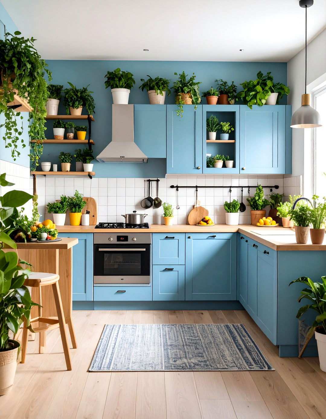 Compact Summer Kitchen with Vertical Storage Solutions - 24 Summer Kitchen Ideas