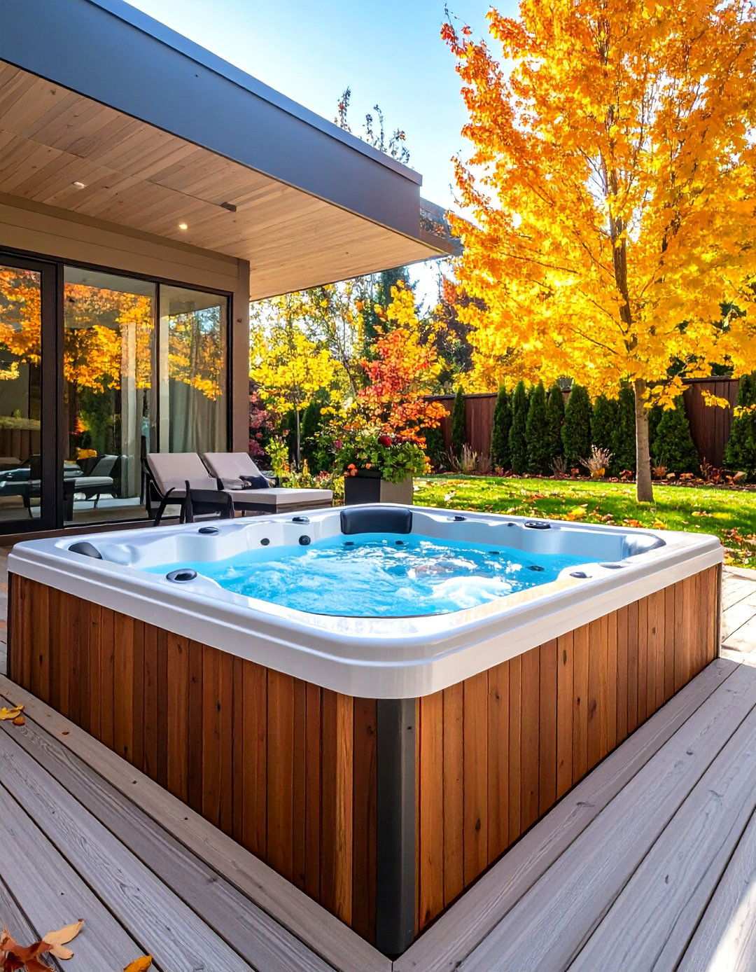 Composite Deck Integrated Design - 24 Hot Tub Enclosure Ideas