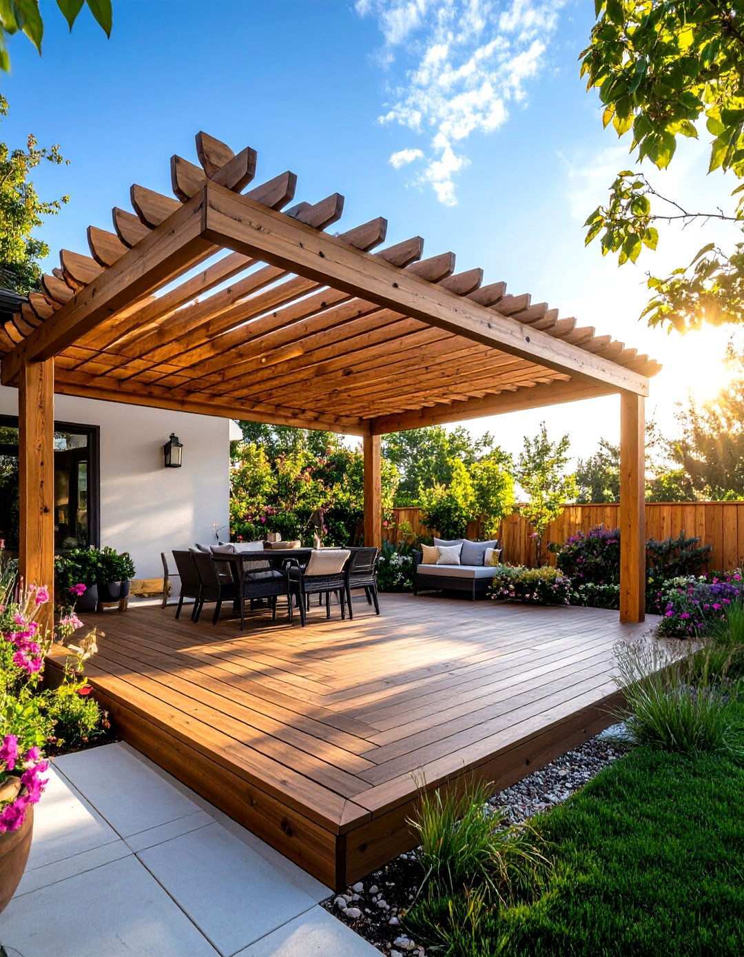 Composite Decking Overhead Slats - 24 Pergola Roof Ideas