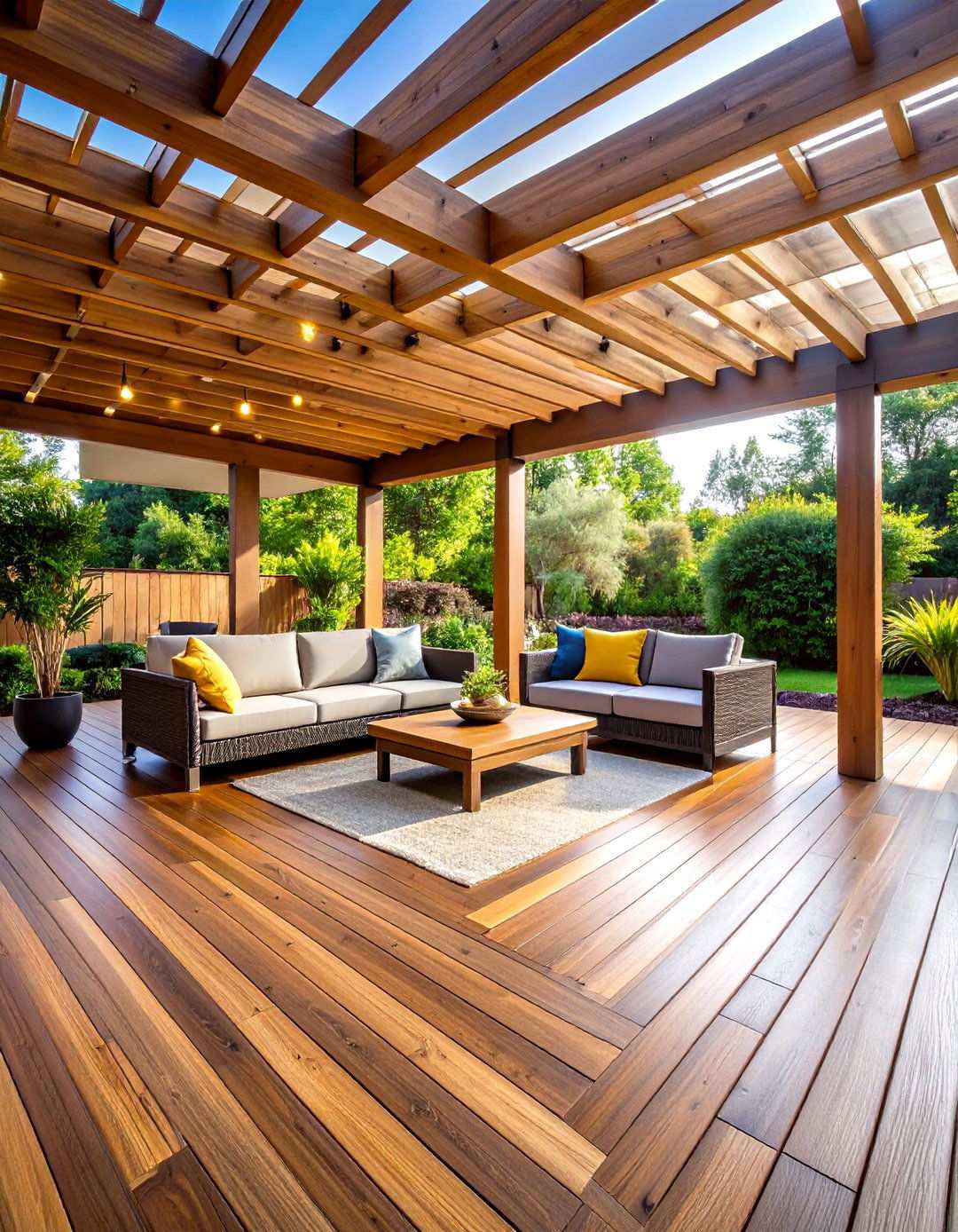 Composite Decking Pergola Surfaces - 24 Pergola Flooring Ideas