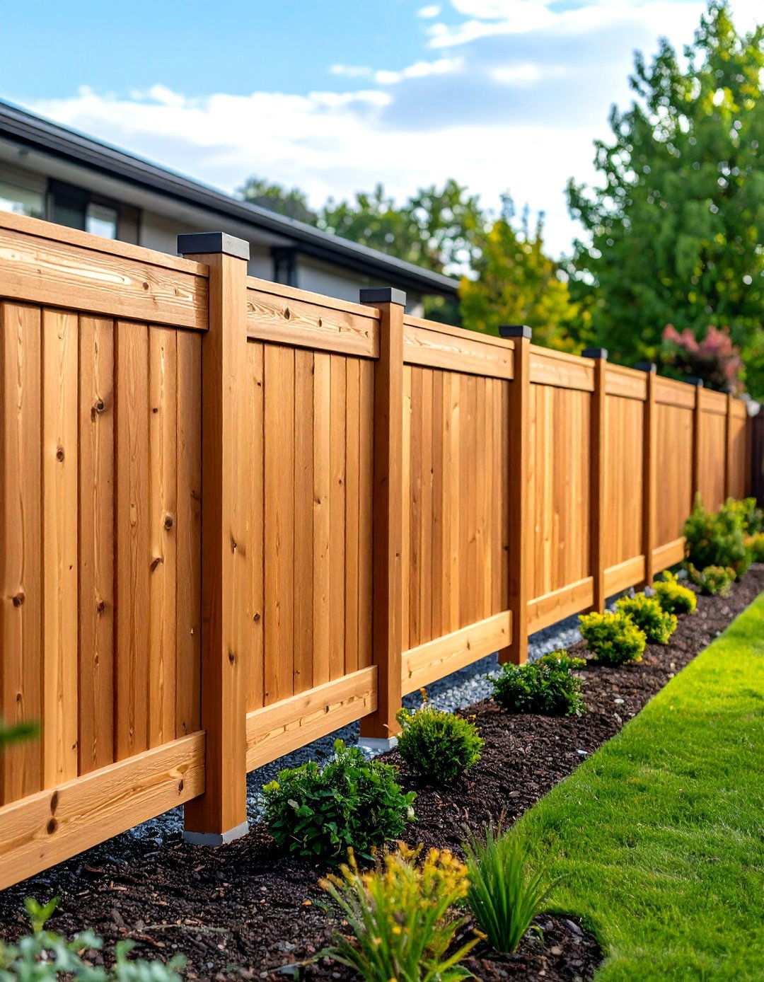 Composite Horizontal Board Fence - 24 Horizontal Fence Ideas