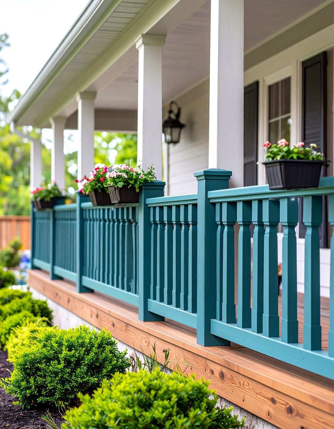 Composite Material Porch Railing - 24 Porch Railing Ideas