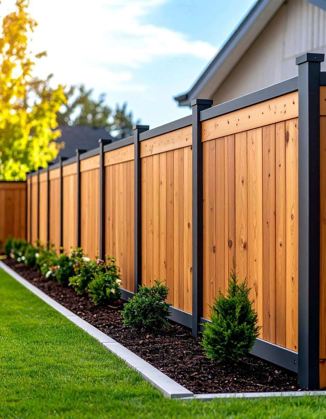 Composite Wood Panel Fencing - 24 Patio Wall Ideas