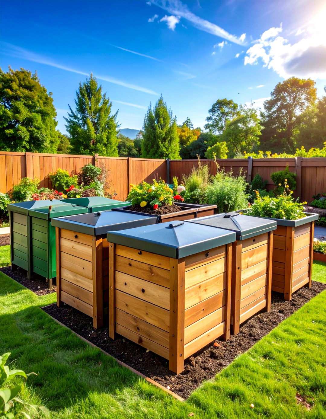 Composting System Garden - 24 School Garden Ideas