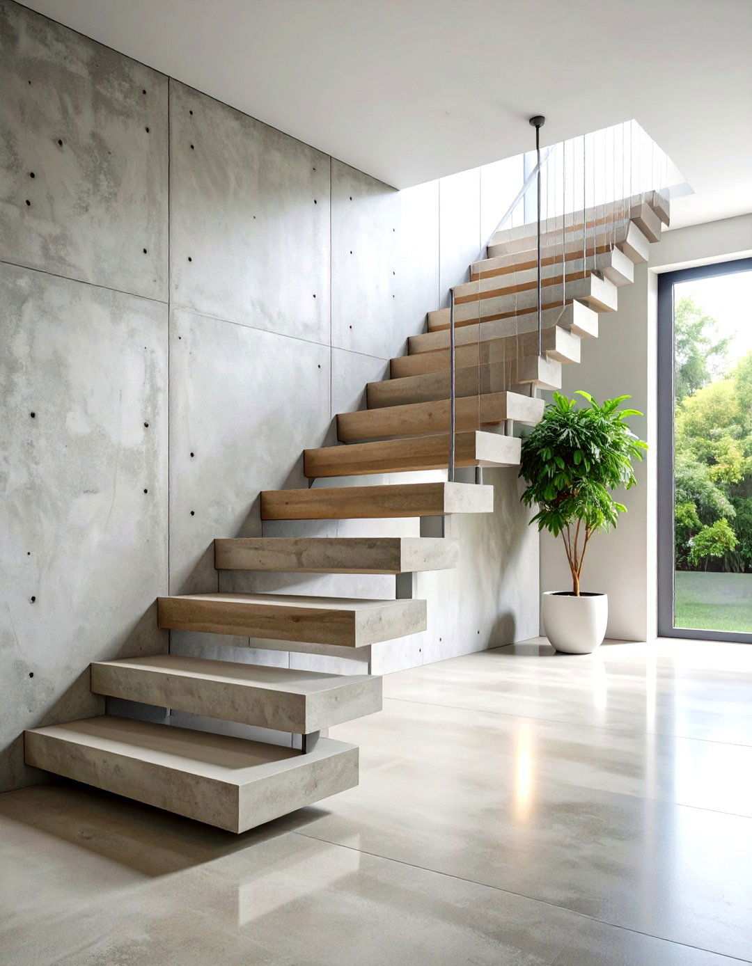 Concrete Cantilever Design - 24 Modern Staircases