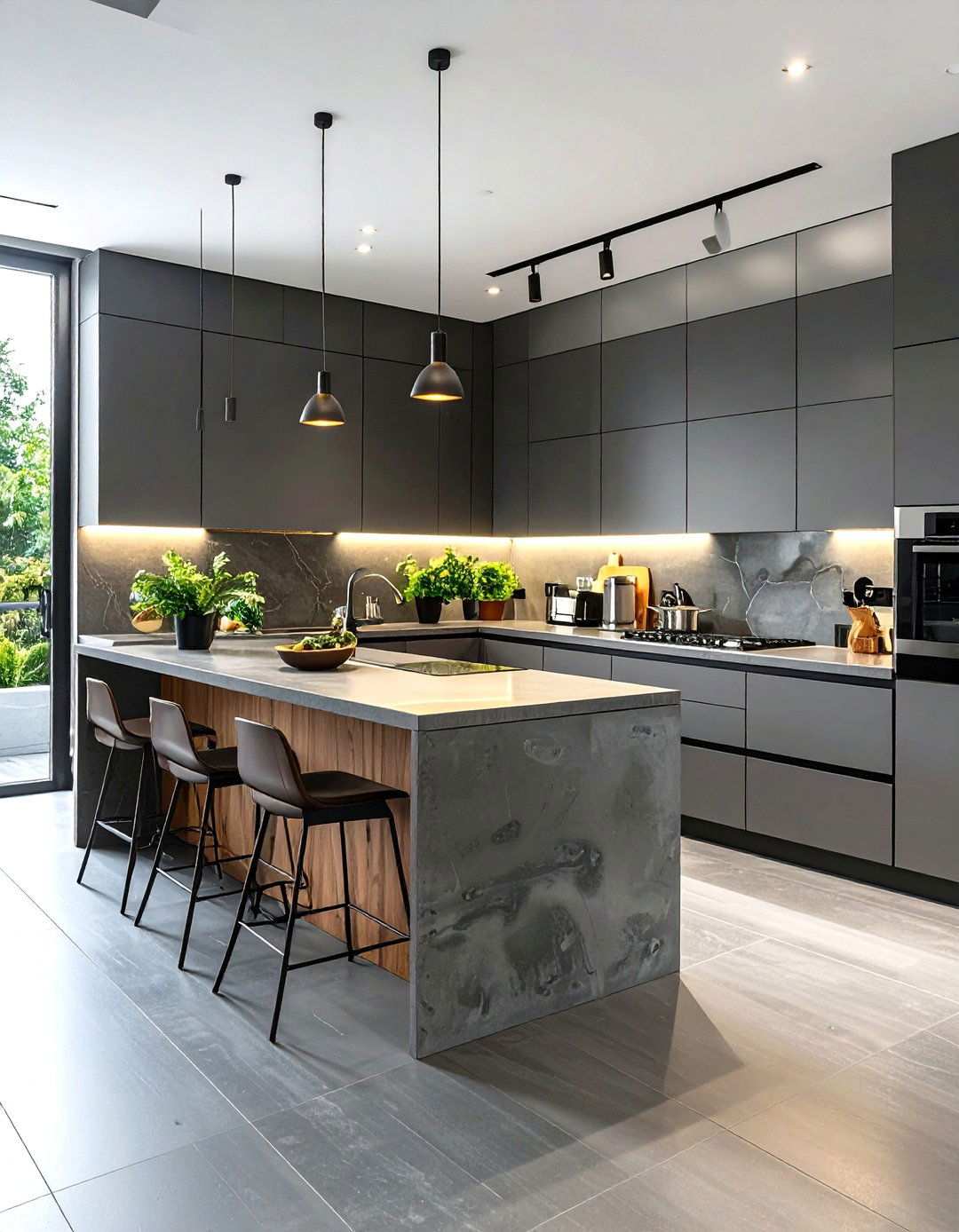 Concrete Effect Panels - 24 Wall Paneling Ideas