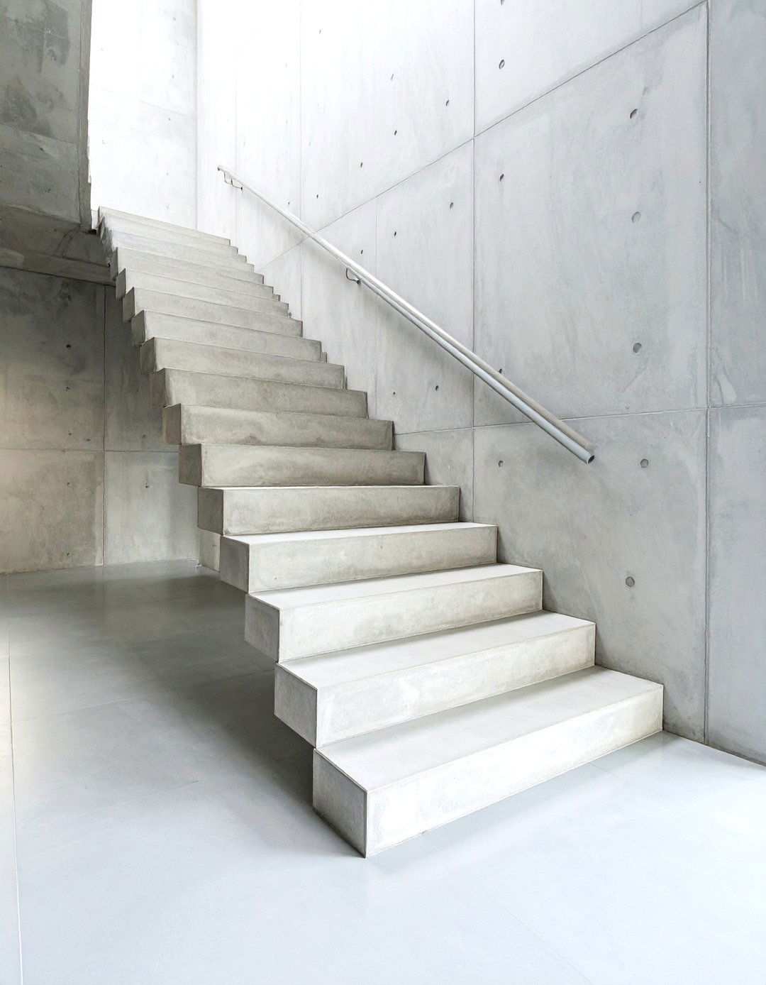 Concrete Industrial Texture - 24 Stair Riser Ideas