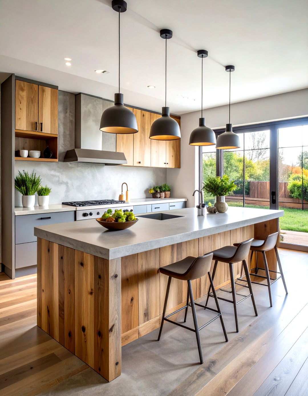 Concrete Top Kitchen Island - 24 Rustic Kitchen Island Ideas