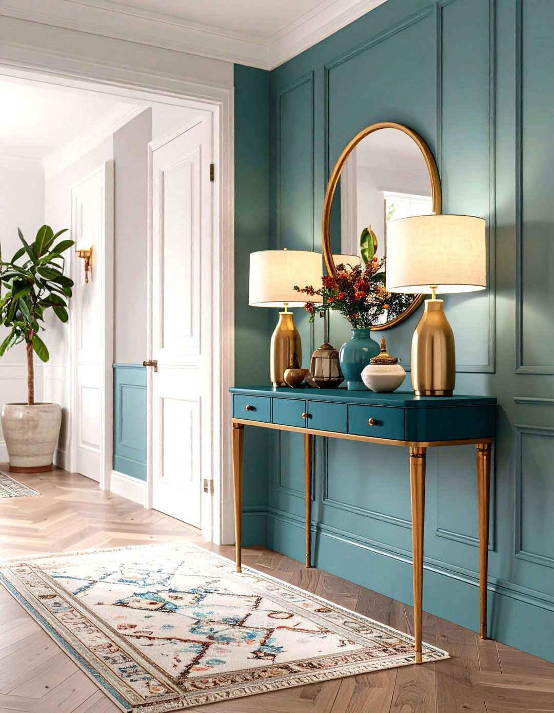 Console Table Styling - 24 Narrow Hallway Ideas