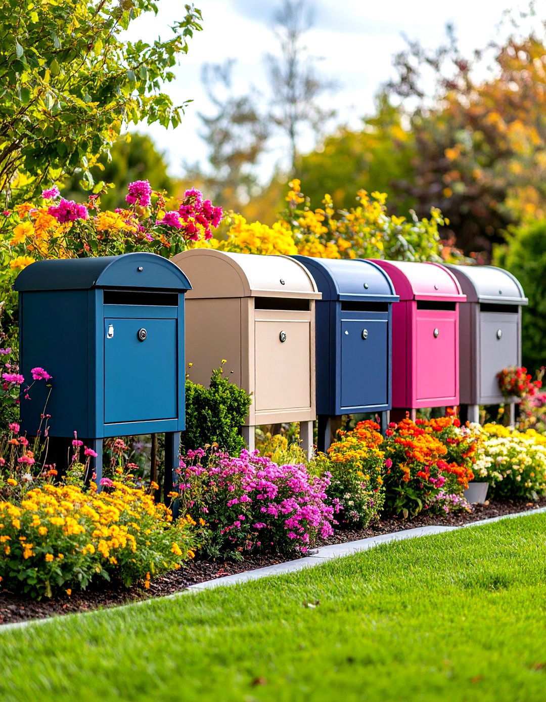 Container Garden Flexibility - 24 Mailbox Landscaping Ideas