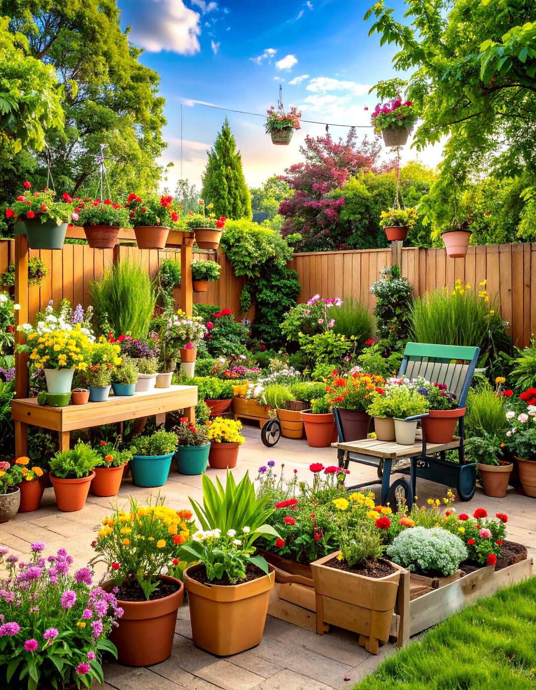 Container Garden Flexibility System - 24 Outdoor Decor Ideas