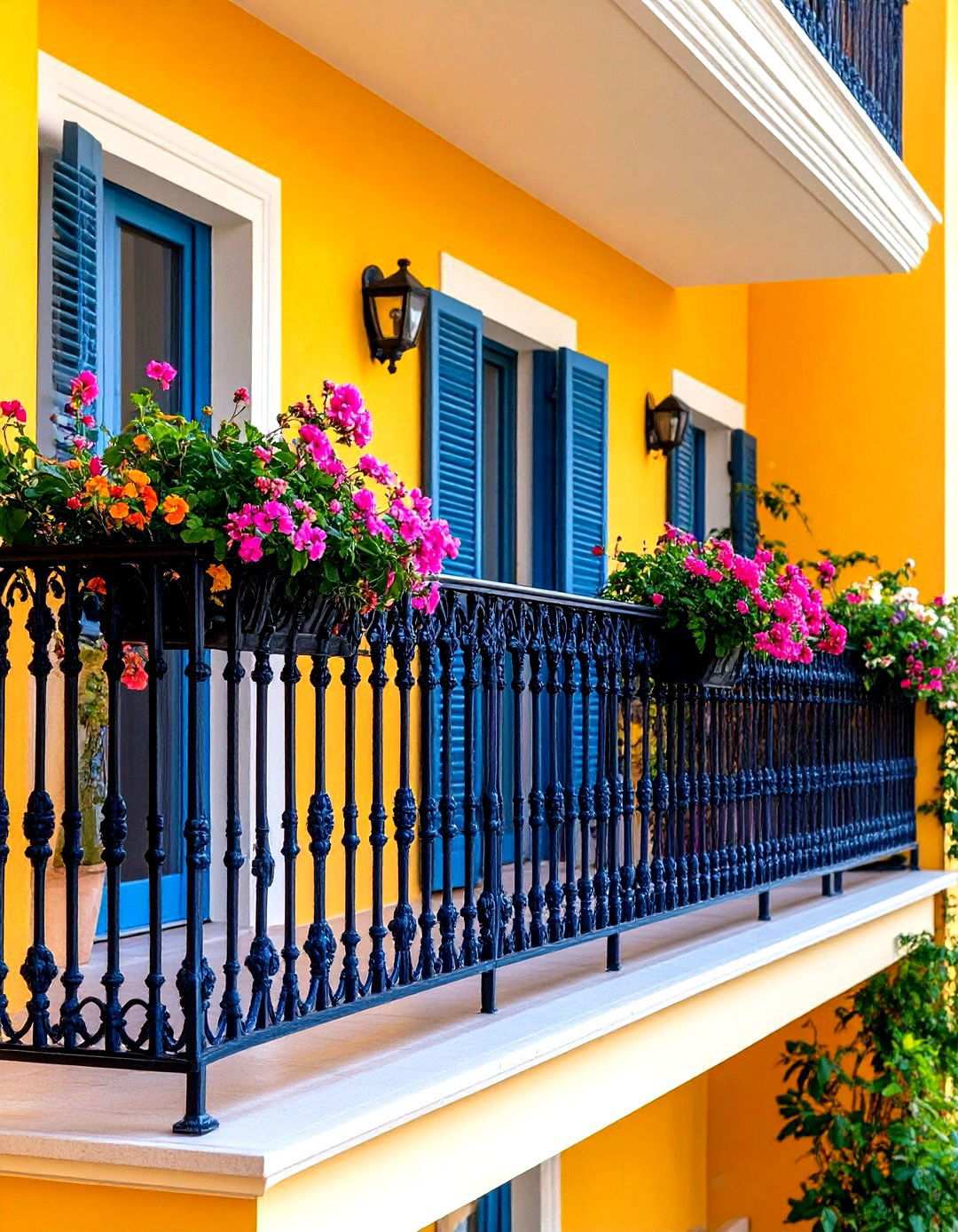 Contemporary Architectural Integration Systems - 24 Wrought Iron Balcony Railing Design Ideas