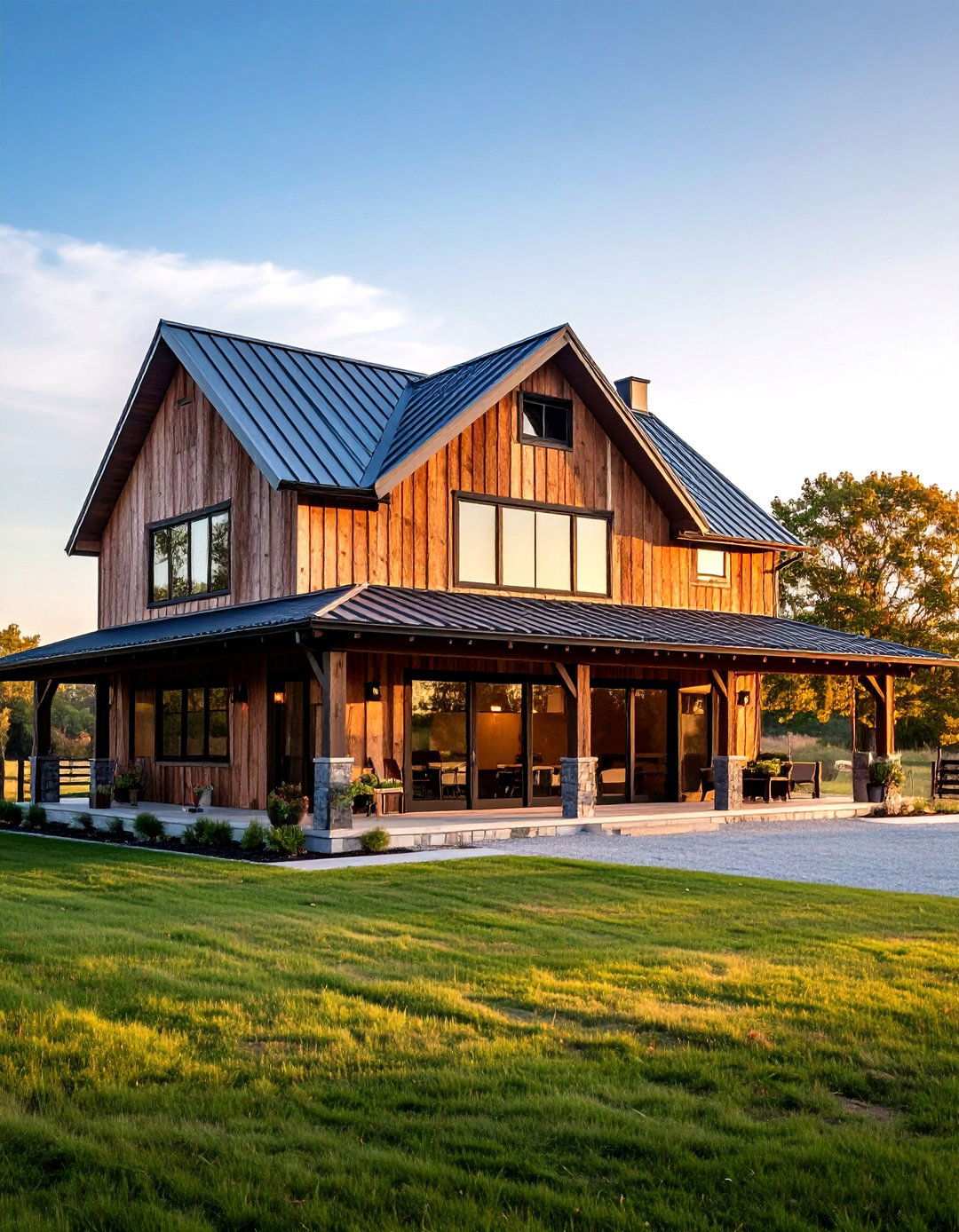 Contemporary Barn Style - 24 Houses With Black Windows